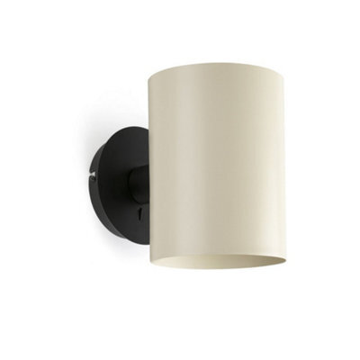 Luminosa Lighting Luminosa Guadalupe Black, Beige Up Down Wall Lamp
