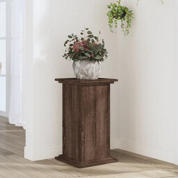 Walplus Plant Stand Brown Oak 33X33X60 Cm Engineered Wood - thumbnail 1