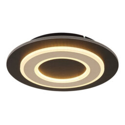 Luminosa Lighting Luminosa Jayden 32Cm Integrated Led Semi Flush Ceiling Light Matt Black Led 3000K - thumbnail 1