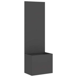 Walplus Garden Planter With Decorative Panel Black 50 X 140 Cm - thumbnail 2
