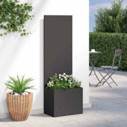 Walplus Garden Planter With Decorative Panel Black 50 X 140 Cm - thumbnail 4