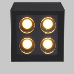 Luminosa Lighting Luminosa Ares 7.5Cm Outdoor Surface Mounted Downlight Graphite 3000K 500Lm Ip54 - thumbnail 2