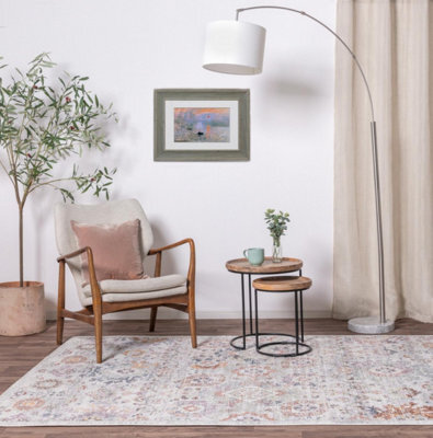 Furniturebox Uk Soraya Floral Vintage Persian Inspired Rug 120X170 - image 1