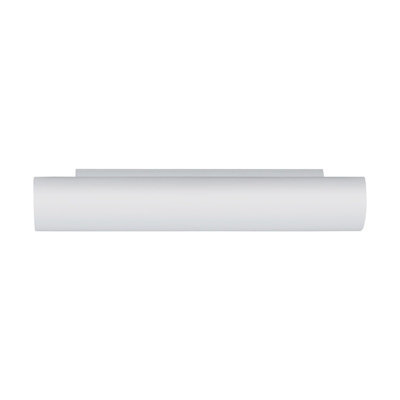 Stylish Wall Mirror Light With White Opal Matt Glass And Steel Finish, E14 Bulb Required - image 1