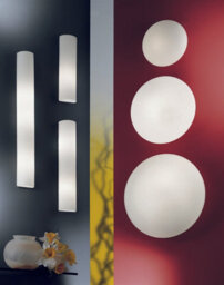 Stylish Wall Mirror Light With White Opal Matt Glass And Steel Finish, E14 Bulb Required - thumbnail 3