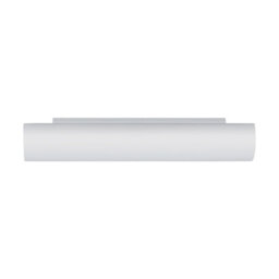 Stylish Wall Mirror Light With White Opal Matt Glass And Steel Finish, E14 Bulb Required - thumbnail 1
