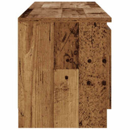 Berkfield Tv Cabinet With Led Lights Old Wood 120X30X36 Cm Engineered Wood - thumbnail 8
