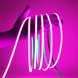 Brightex LED Brightex 50M Cob Led Strip Light 220V Flexible Super Bright Pink Led Tape With Connector For Indoor & Outdoor Lighting - thumbnail 2