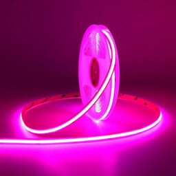 Brightex LED Brightex 50M Cob Led Strip Light 220V Flexible Super Bright Pink Led Tape With Connector For Indoor & Outdoor Lighting