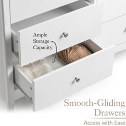 Christow Islington  Chest Of Drawers Modern 6 Drawer Bedroom Storage Unit Furniture Cabinet - thumbnail 4