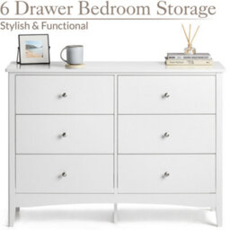 Christow Islington  Chest Of Drawers Modern 6 Drawer Bedroom Storage Unit Furniture Cabinet - thumbnail 2
