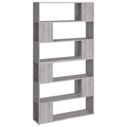 Berkfield Book Cabinet/room Divider Grey Sonoma 100X24X188 Cm - thumbnail 2