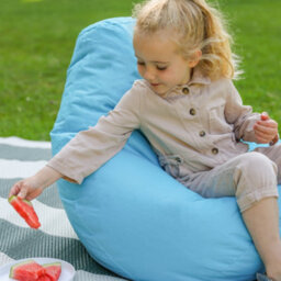 Icon Kids Dalton High Back Bean Bag Indoor Outdoor Aqua - thumbnail 3