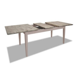 Statement Furniture Florence Rectangle Extendable Kitchen Dining Table In Truffle - thumbnail 3