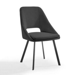 Home Detail Billie Dining Chair Set Of 2, Ivory Fabric - thumbnail 2