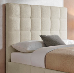 Save On Goods UK 4Ft6 Double Ivory White,tall Headend Headboard Soft Fabric Boucle Upholstered Bed Frame - thumbnail 3