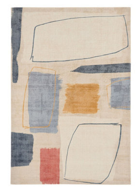 Scion Composition 23701 Amber Wool Rug-120Cm X 170Cm - image 1