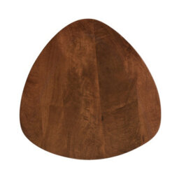MH London Tora Triangle Solid Wood Side Table Living Room Wooden Side Table Bedside Walnut End Table - thumbnail 5