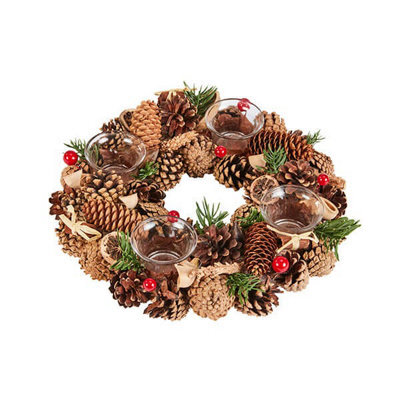 Three Kings 33Cm Winter Spice Ring Quartet Candle Holder - image 1