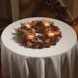 Three Kings 33Cm Winter Spice Ring Quartet Candle Holder - thumbnail 2