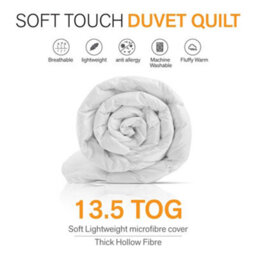 Ameha Winter Warm Thick Duvet Tog 13.5 Single Size 135 X 200 Cm Anti Allergic Duvet - thumbnail 7