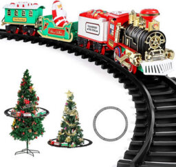 Shatchi Christmas Tree Train Set-Around The Tree Xmas Decoration Realistic Sound Battery Operated - thumbnail 9
