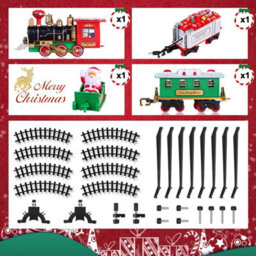 Shatchi Christmas Tree Train Set-Around The Tree Xmas Decoration Realistic Sound Battery Operated - thumbnail 6