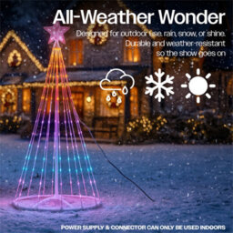 My Smart Buy Rgb Led Christmas Tree Light With Star, Remote & App Control 118 Leds 5M Cable Indoor & Outdoor - thumbnail 3