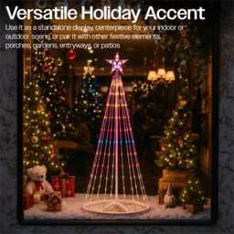 My Smart Buy Rgb Led Christmas Tree Light With Star, Remote & App Control 118 Leds 5M Cable Indoor & Outdoor - thumbnail 5