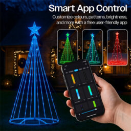 My Smart Buy Rgb Led Christmas Tree Light With Star, Remote & App Control 118 Leds 5M Cable Indoor & Outdoor - thumbnail 2