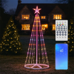 My Smart Buy Rgb Led Christmas Tree Light With Star, Remote & App Control 118 Leds 5M Cable Indoor & Outdoor - thumbnail 1