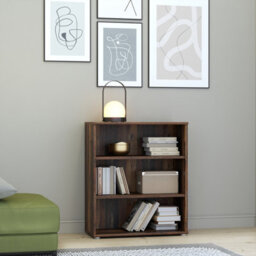 Furniture To Go Essential Low Wide 2 Shelf Bookcase In Vintage Oak - thumbnail 4