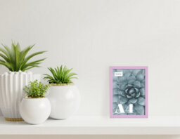 A4 Lilac Picture Frame Fits A4 (21 X 29.7Cm - 8.3 X 11.7In) Poster, Photo, Artwork, Or Print. - thumbnail 4