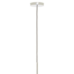 Orsina  Chrome Finish 2 Bulb Pendant Light, Scandi Style Ceiling Lamp For Hallway, Double Globe Hanging Lamp - thumbnail 4