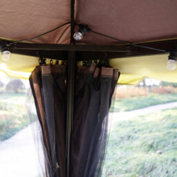Outsunny 3X4M 2-Tier Gazebo Aluminium Garden Marquee Party Tent Coffee - thumbnail 8