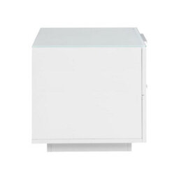 Furniture in Fashion Fresh Bedside Cabinet In White Glass Top And High Gloss - thumbnail 7