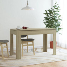 Berkfield Dining Table Sonoma Oak 120X60X76 Cm Engineered Wood - thumbnail 1