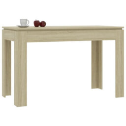 Berkfield Dining Table Sonoma Oak 120X60X76 Cm Engineered Wood - thumbnail 3