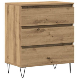 Berkfield Sideboard With Drawers Artisan Oak 60X35X70 Cm Engineered Wood - thumbnail 2