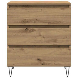 Berkfield Sideboard With Drawers Artisan Oak 60X35X70 Cm Engineered Wood - thumbnail 6