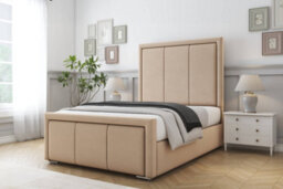 "Sloomy Lancaster Pebble Plush Bed Frame With Mattress With 50"" Upholstered Headboard 2'6 Small Single" - thumbnail 2
