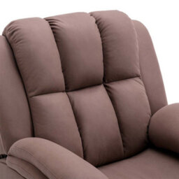 More4Homes Electric Powered Recliner Chair With Usb Charger And Pocket Storage In Leather-Look Mocha Technology Fabric - thumbnail 5