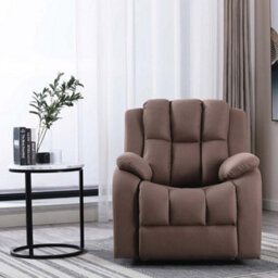 More4Homes Electric Powered Recliner Chair With Usb Charger And Pocket Storage In Leather-Look Mocha Technology Fabric - thumbnail 8