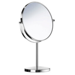 Beslagsboden Chromed Double Sideded Make Up Mirror 170X170mm Freestanding 7X Magnification Vanity Bathroom Mirror - thumbnail 1