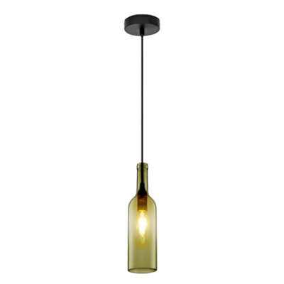 V-Tac Grey Minimalist Pendant Lamp E14 Led Socket Plastic & Glass 60W 800 Lumen 72X280X1050mm - image 1