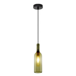V-Tac Grey Minimalist Pendant Lamp E14 Led Socket Plastic & Glass 60W 800 Lumen 72X280X1050mm