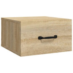 Berkfield Wall-Mounted Bedside Cabinet Sonoma Oak 35X35X20 Cm - thumbnail 2