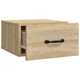 Berkfield Wall-Mounted Bedside Cabinet Sonoma Oak 35X35X20 Cm - thumbnail 6