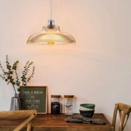 Long Life Lamps Company Vintage Glass Ceiling Pendant Light M0180 - thumbnail 9