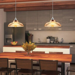 Long Life Lamps Company Vintage Glass Ceiling Pendant Light M0180 - thumbnail 8